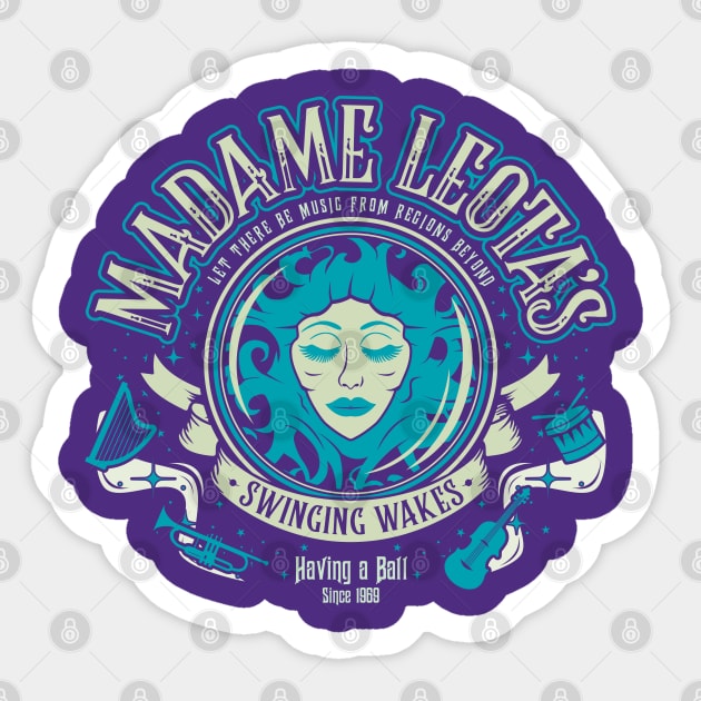Madame Leota's Swinging Wakes Sticker by asmallshopandadream
